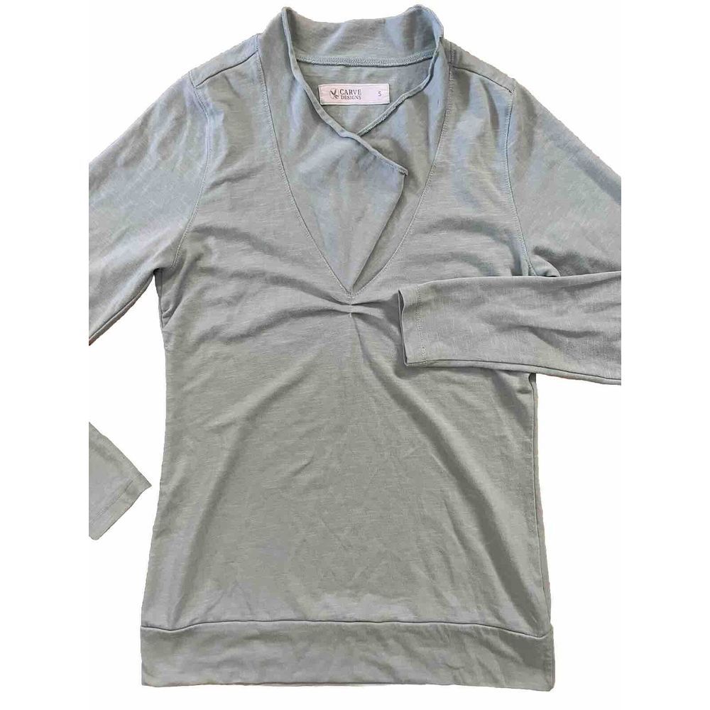 Carve Designs Light Green long sleeve